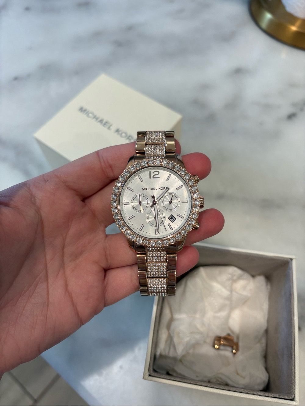 Michael Kors rose gold watch